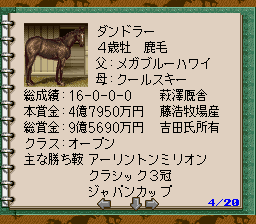 任天堂 スーパーファミコン カセット ソフト ウイニングポスト2